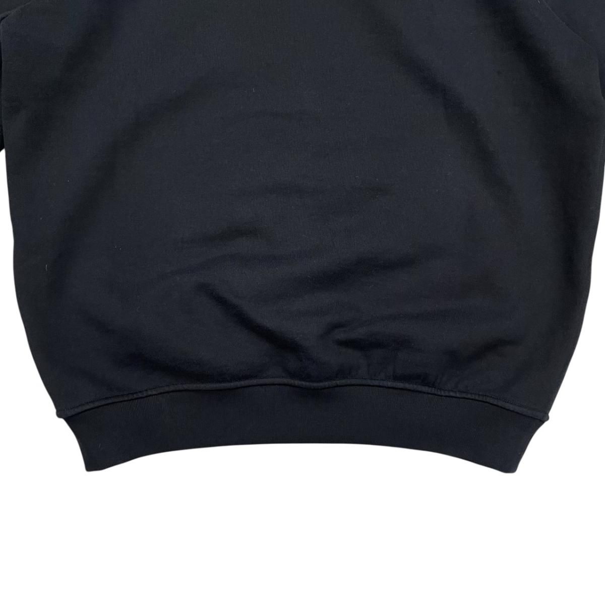 Hermes Hoodie Hose Lambskin Patch Hooded Sweater M Cotton Marine Navy — view 6