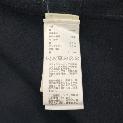 Hermes Hoodie Hose Lambskin Patch Hooded Sweater M Cotton Marine Navy — view 9