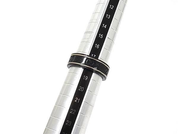 Gucci Ring Icon Black Silver Ceramic 18k White Gold GG Pattern 750 18k — view 3