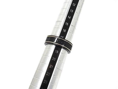 Gucci Ring Icon Black Silver Ceramic 18k White Gold GG Pattern 750 18k — view 3