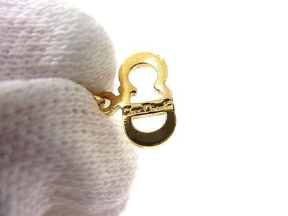 Dior Necklace CD Logo Gold Metal — view 4