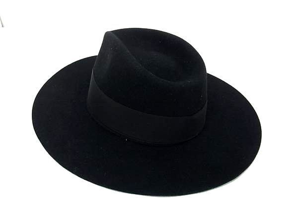 Hermes Hat Mini Heart Faubourg Love Black Wool — view 2