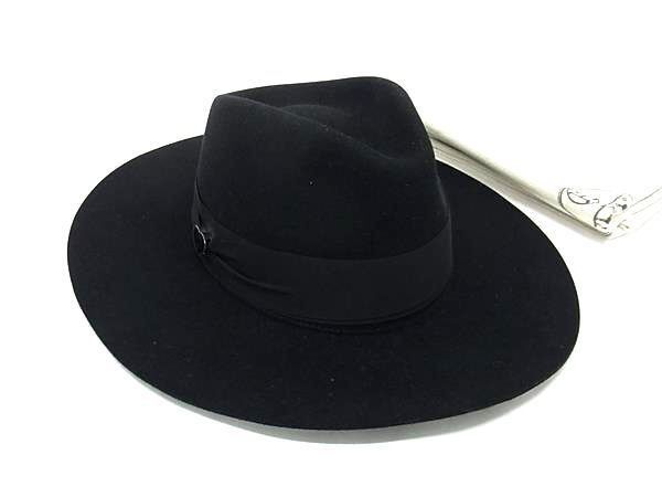 Hermes Hat Mini Heart Faubourg Love Black Wool