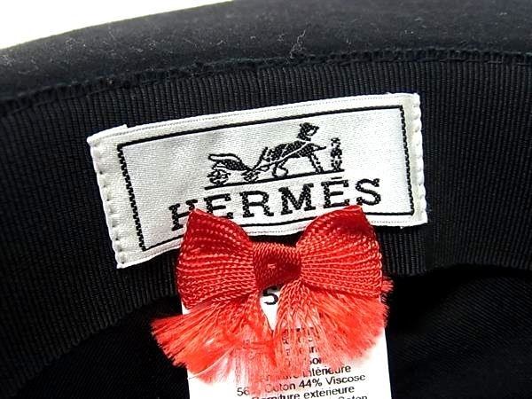 Hermes Hat Mini Heart Faubourg Love Black Wool — view 5