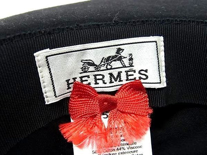 Hermes Hat Mini Heart Faubourg Love Black Wool — view 5