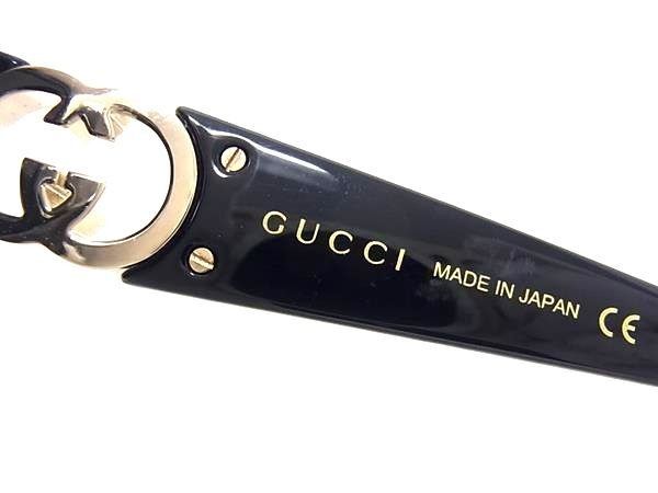 Gucci Sunglasses Interlocking Black Lens Clear Acetate Eyewear — view 5