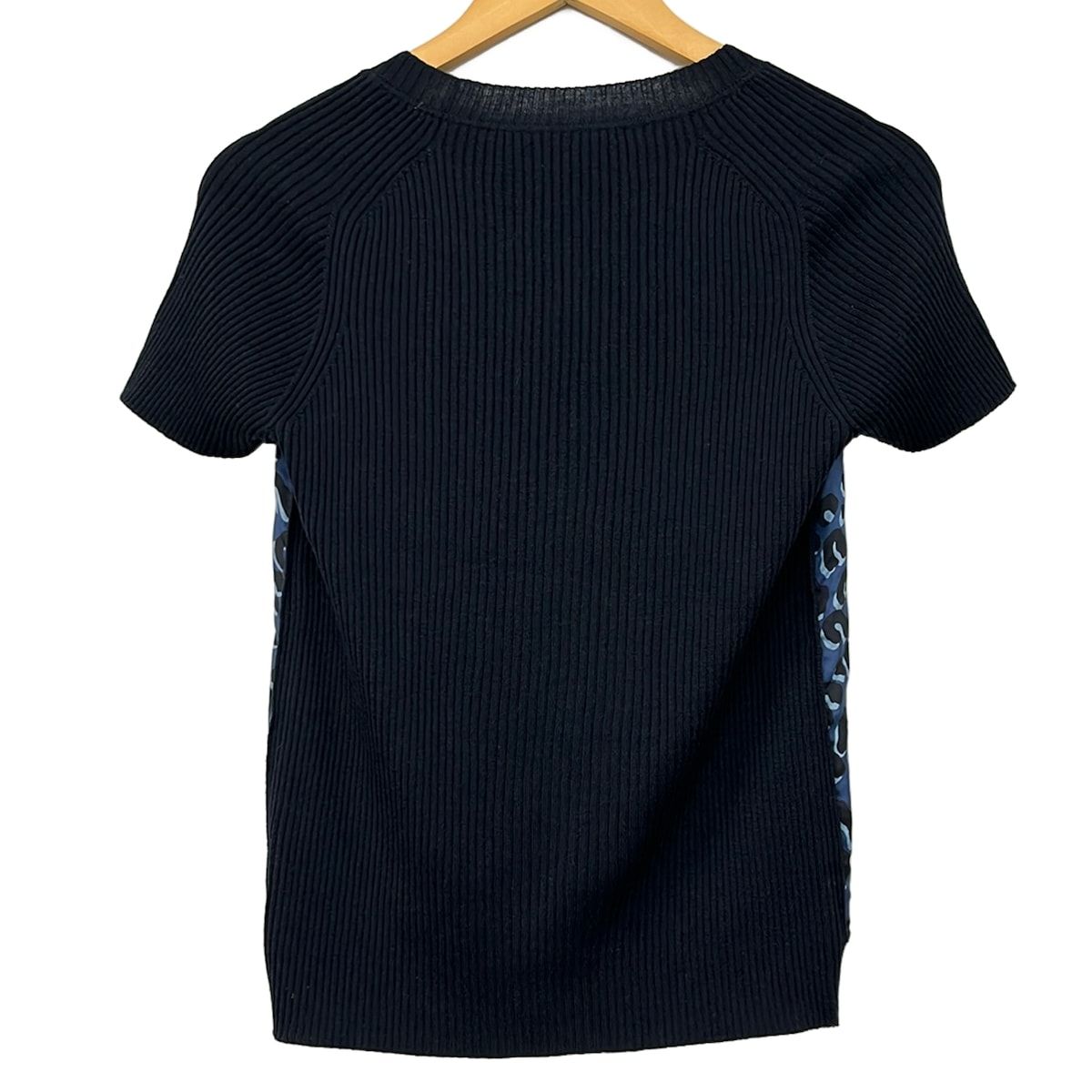 Louis Vuitton Short Sleeve Sweater M Dark Navy Multi Crew — view 2