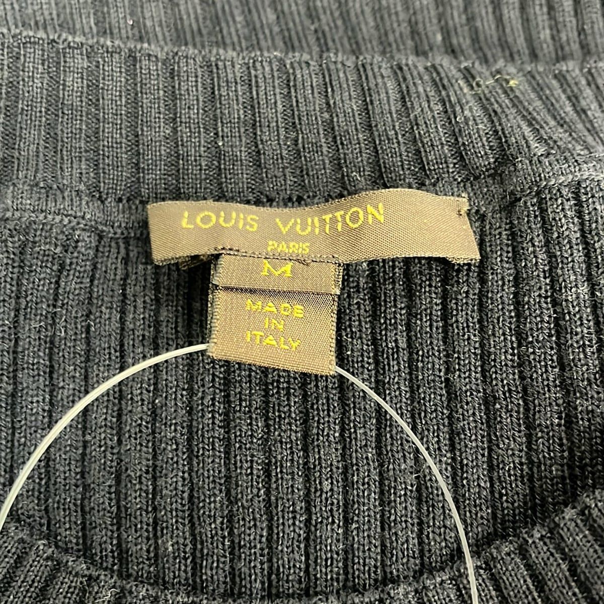 Louis Vuitton Short Sleeve Sweater M Dark Navy Multi Crew — view 3