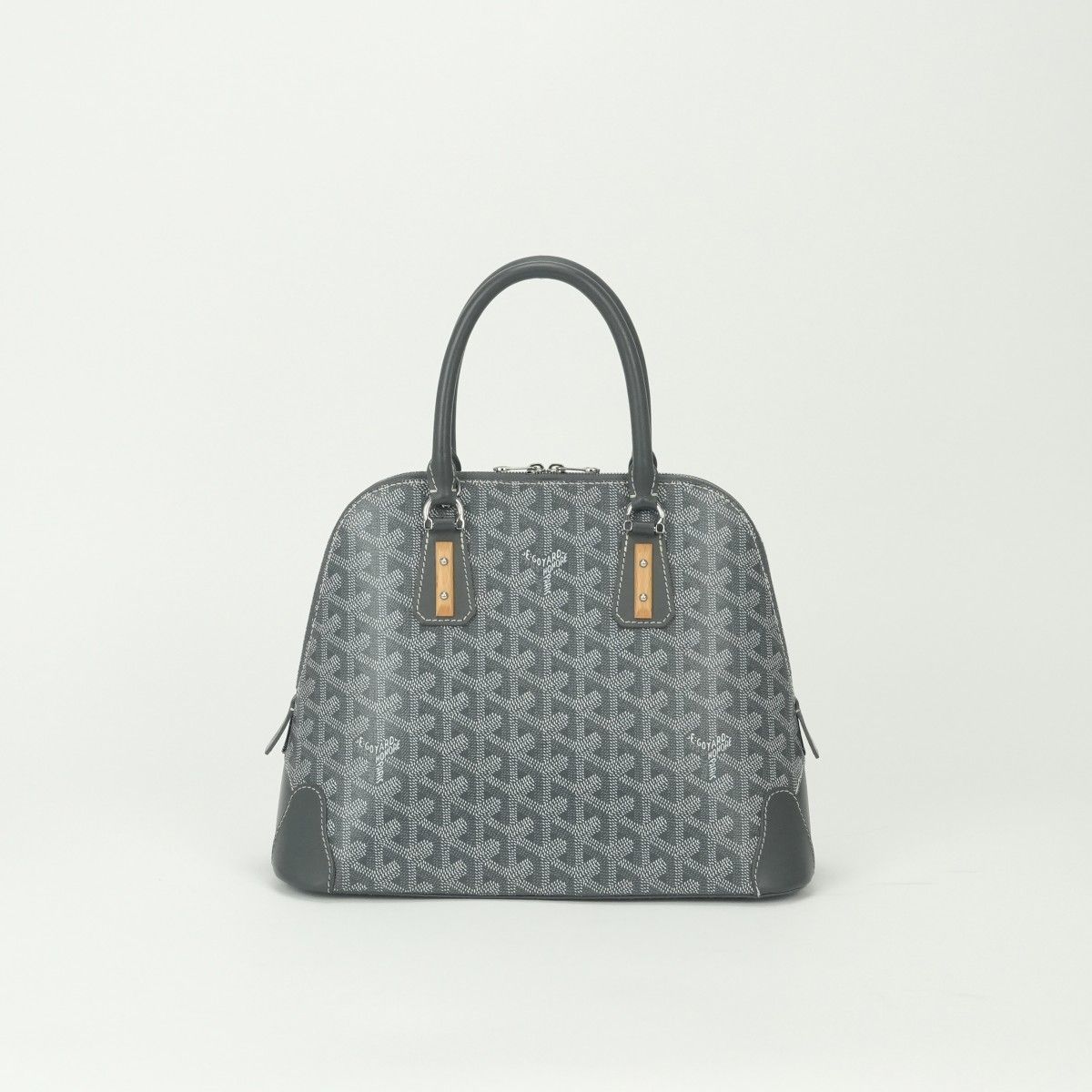 Goyard Vendome Tote Leather Gray Silver — view 3