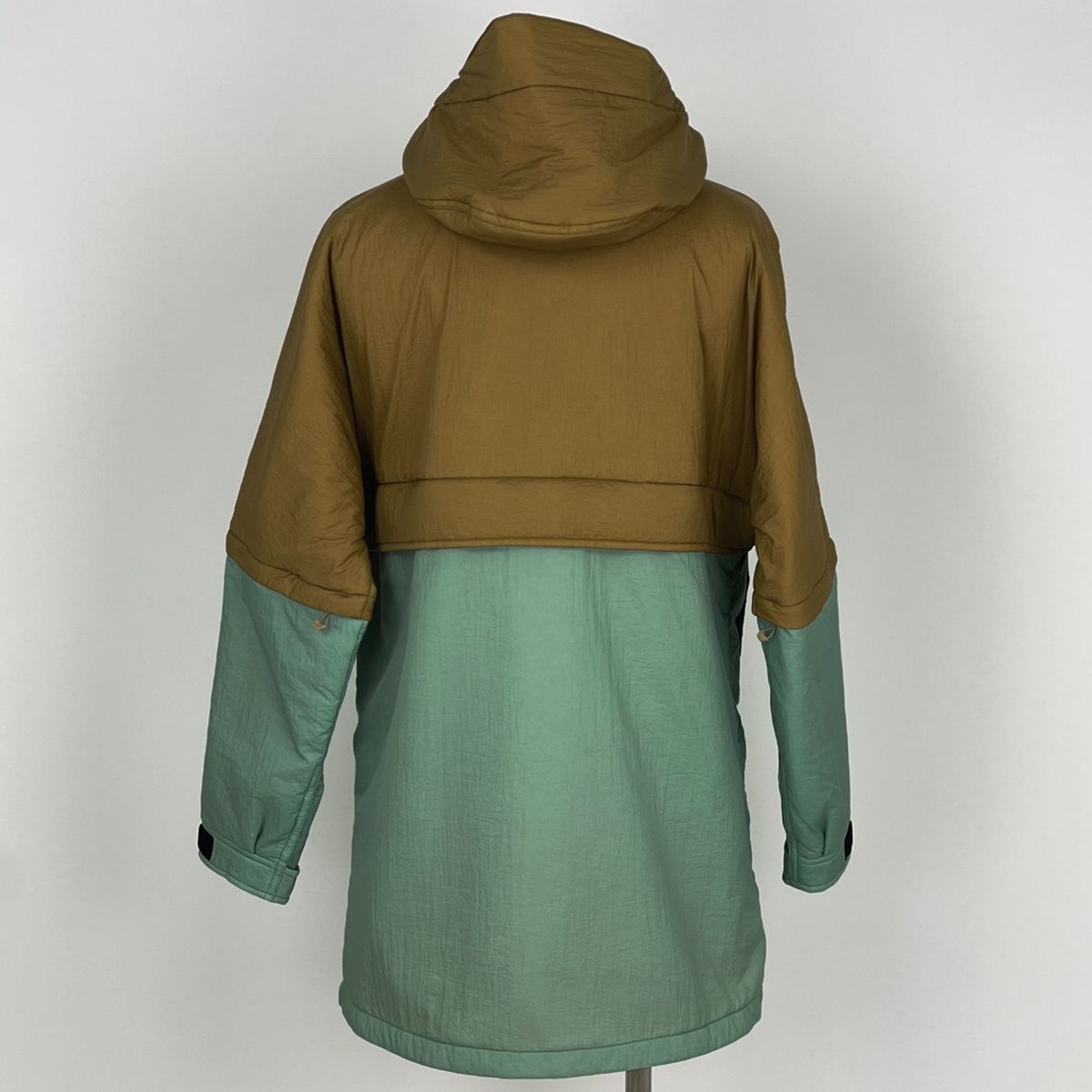 Gucci Logo Nylon Jacket the North Face Anorak Green Beige — view 3