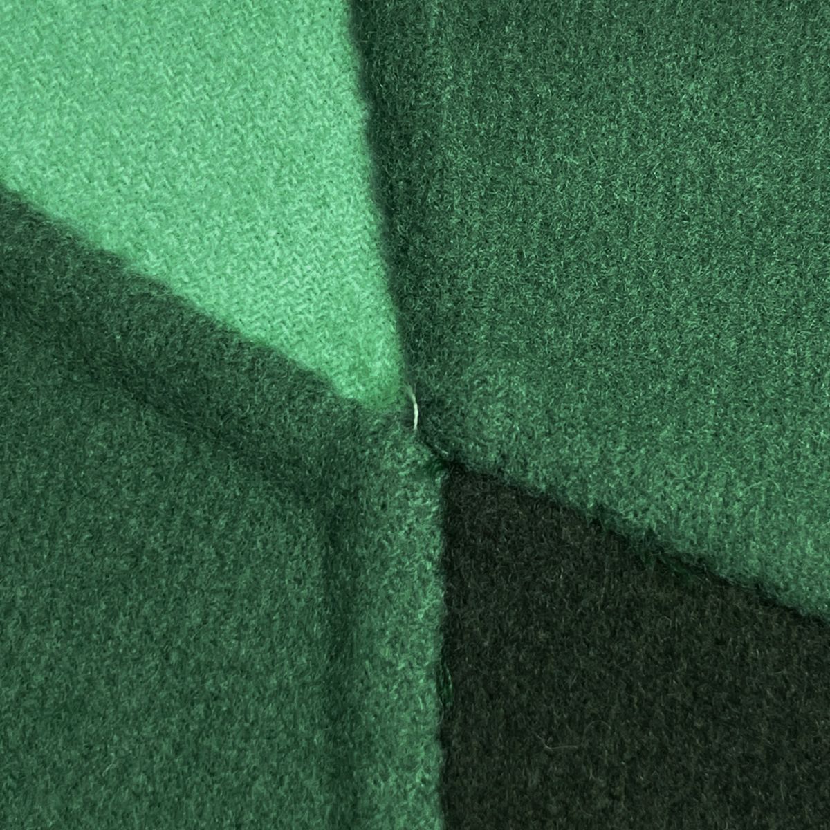 Gucci Stand Collar Coat Wool Nylon Green — view 4