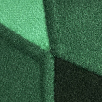 Gucci Stand Collar Coat Wool Nylon Green — view 4