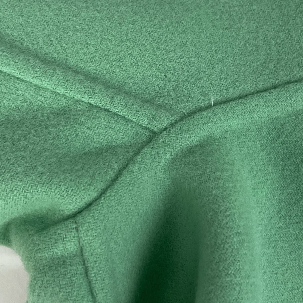 Gucci Stand Collar Coat Wool Nylon Green — view 5