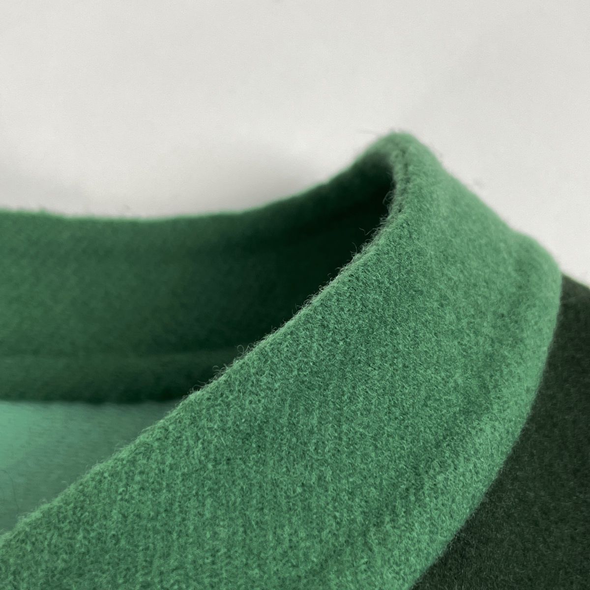Gucci Stand Collar Coat Wool Nylon Green — view 7