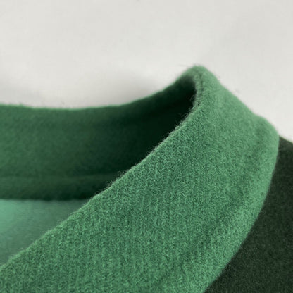 Gucci Stand Collar Coat Wool Nylon Green — view 7