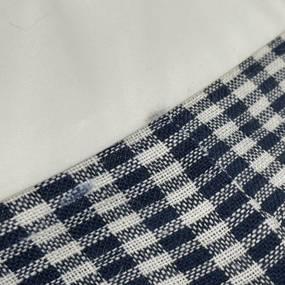 Loewe Gingham Check Long Sleeve Shirt Top Navy White — view 6