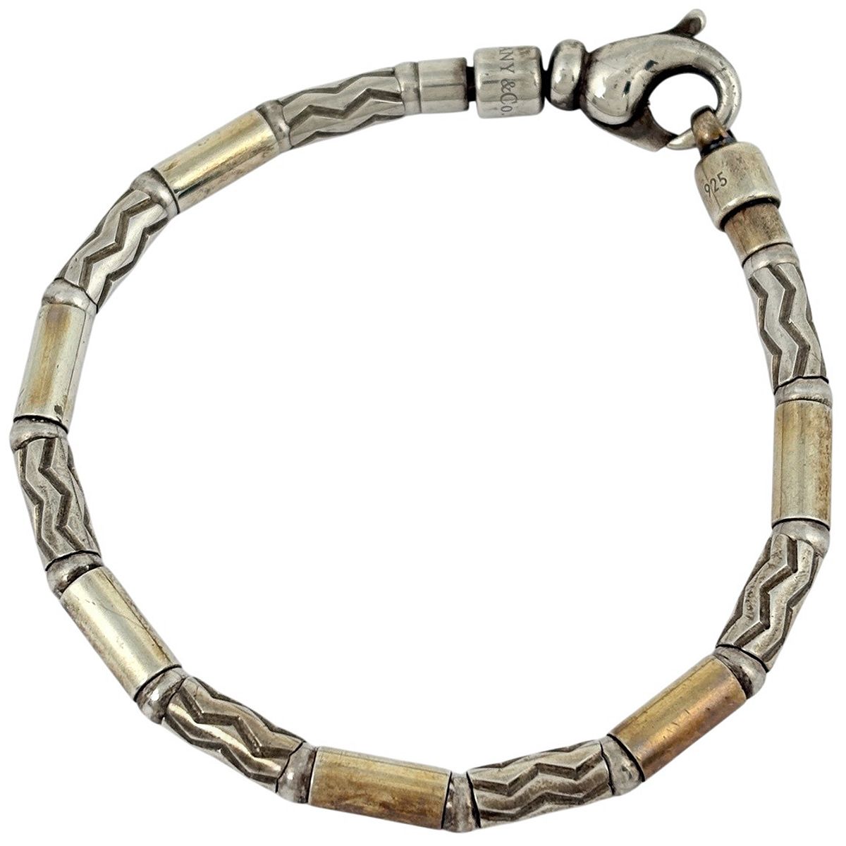 Tiffany & Co Aztec Zigzag Bracelet Silver