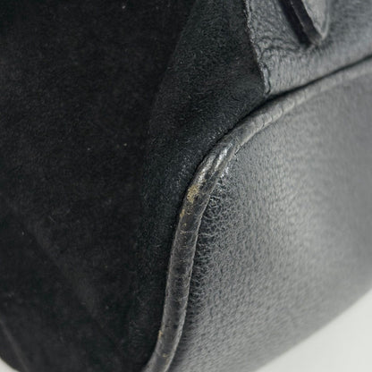 Gucci Bamboo Backpack Sac Vintage Suede Black — view 4