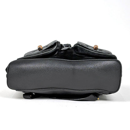 Gucci Bamboo Backpack Sac Vintage Suede Black — view 3