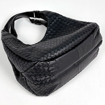 Bottega Veneta Intrecciato Campana Shoulder Bag Leather Black — view 2