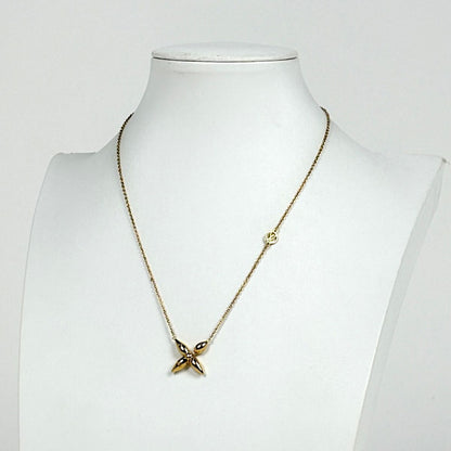 Louis Vuitton Collier Monogram Flower Gold Plated Necklace — view 4
