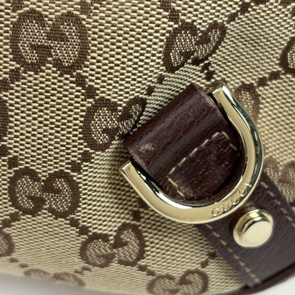 Gucci GG Pattern Shoulder Bag Abbey Canvas Beige Brown — view 4