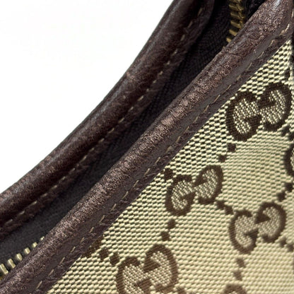 Gucci GG Pattern Shoulder Bag Abbey Canvas Beige Brown — view 5