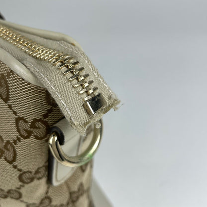Gucci Heart Bit Tote GG Canvas Beige White — view 5