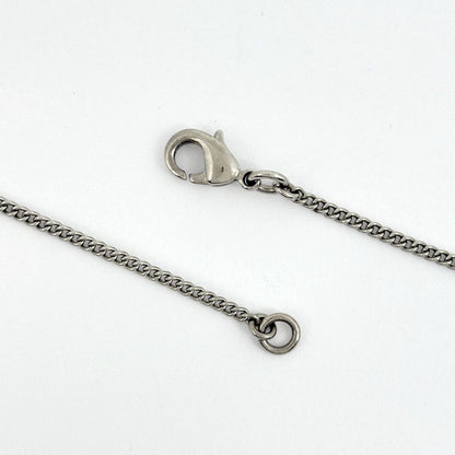 Chanel CC Logo Line Stone Necklace Silver Plated — view 3