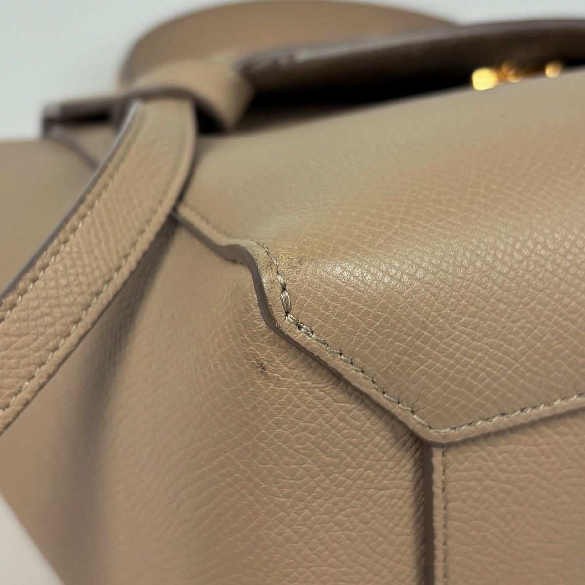 Celine Micro Belt Bag 2-Way Leather Beige — view 3