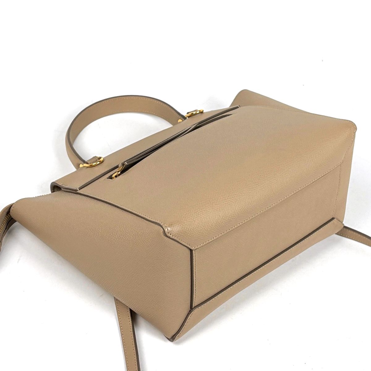 Celine Micro Belt Bag 2-Way Leather Beige — view 2