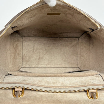 Celine Micro Belt Bag 2-Way Leather Beige — view 8
