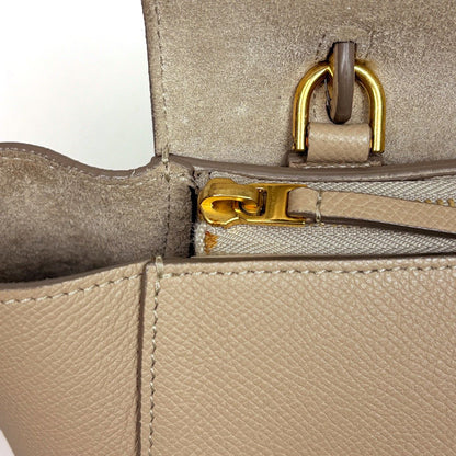 Celine Micro Belt Bag 2-Way Leather Beige — view 7