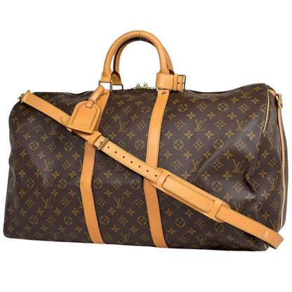 Louis Vuitton Keepall Bandouliere 55 Boston Bag Monogram Brown