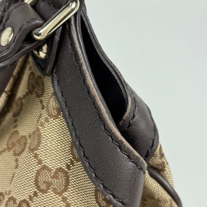 Gucci GG Pattern Ski Handbag Canvas Brown Beige — view 4