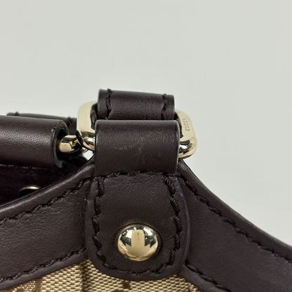 Gucci GG Pattern Ski Handbag Canvas Brown Beige — view 5