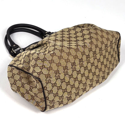 Gucci GG Pattern Ski Handbag Canvas Brown Beige — view 2
