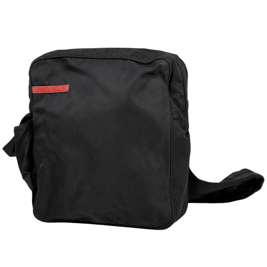 Prada Sports Line Belt Bag Logo Nylon Nero