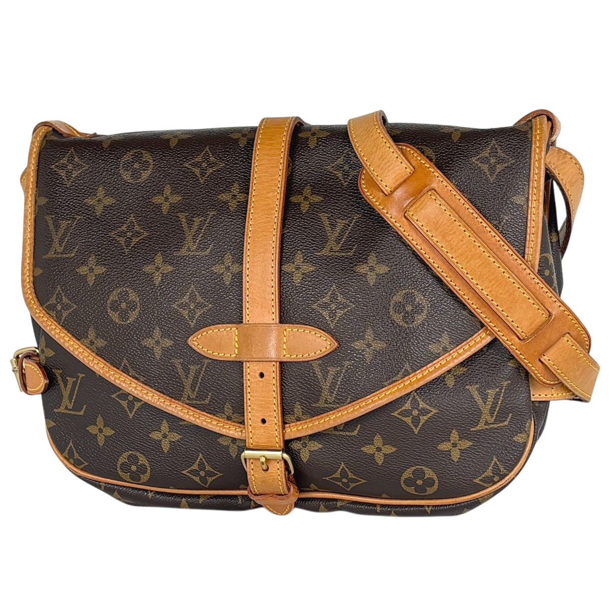 Louis Vuitton Saumur 30 Shoulder Bag Monogram Brown