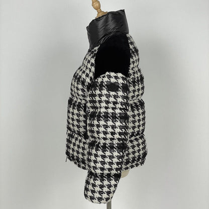 Moncler Erine Down Jacket Black White — view 2