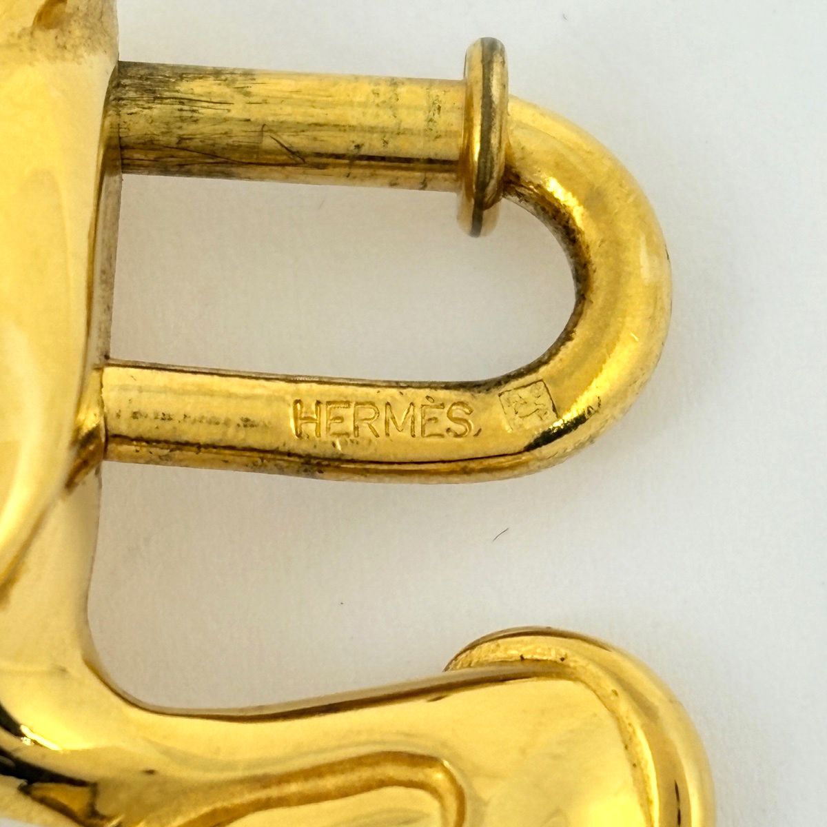 Hermes Pelican Motif Bag Charm Pendant Top Cadena Bag Gold Plated — view 6