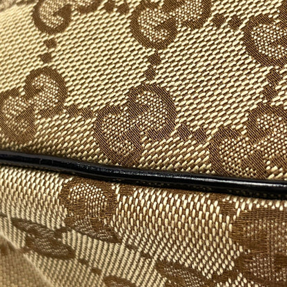 Gucci GG Pattern Shoulder Bag Canvas Beige Black — view 3