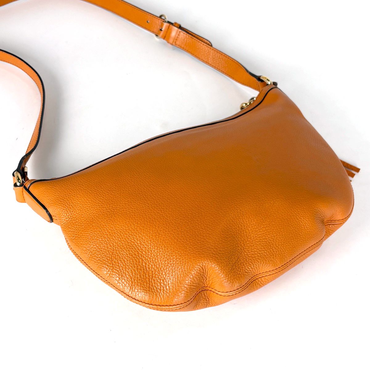 Gucci Soho Shoulder Bag Interlocking Leather Orange — view 2