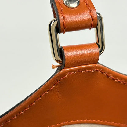 Gucci GG Pattern Ski Handbag Canvas Beige Orange — view 5
