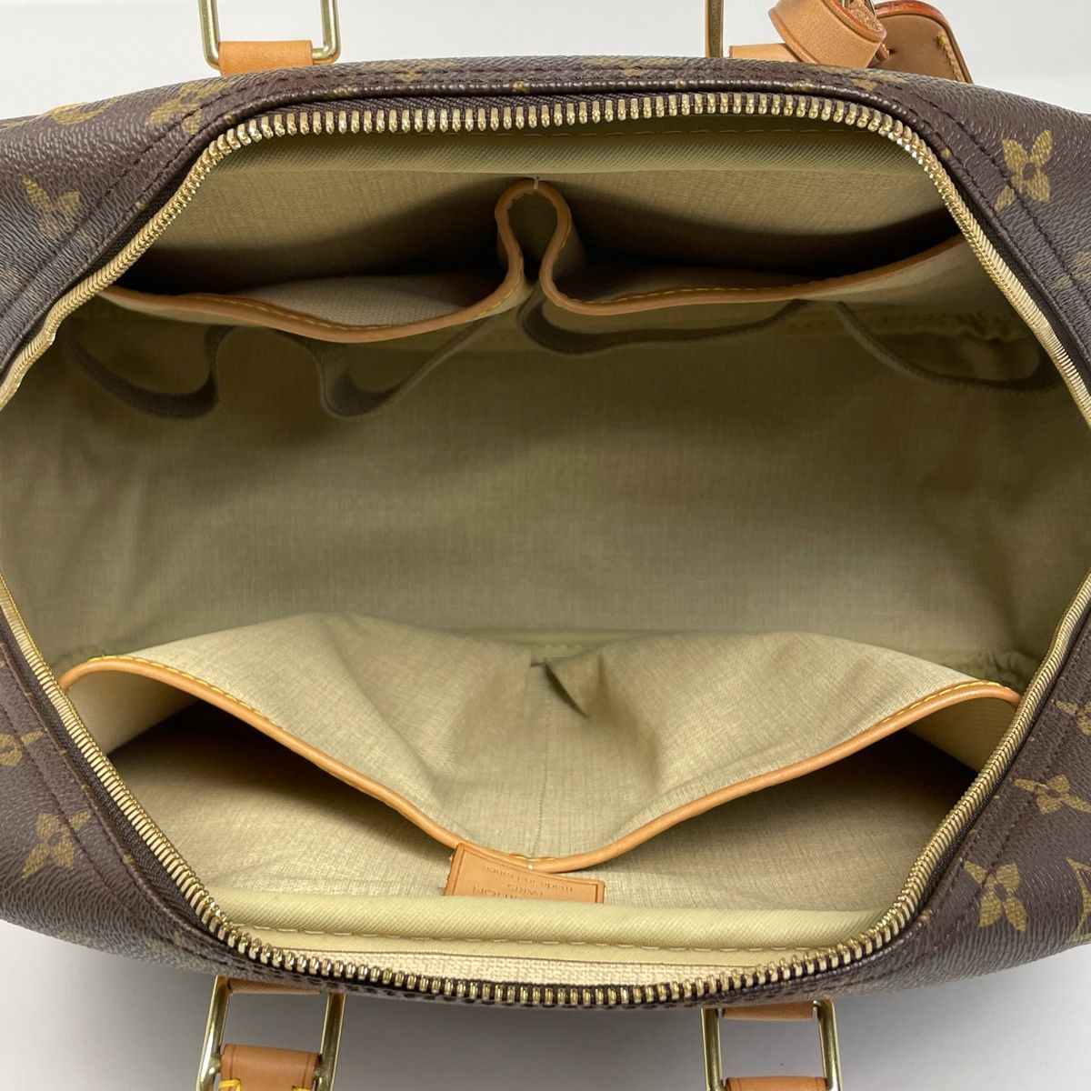 Louis Vuitton Deauville Handbag Monogram Brown — view 8