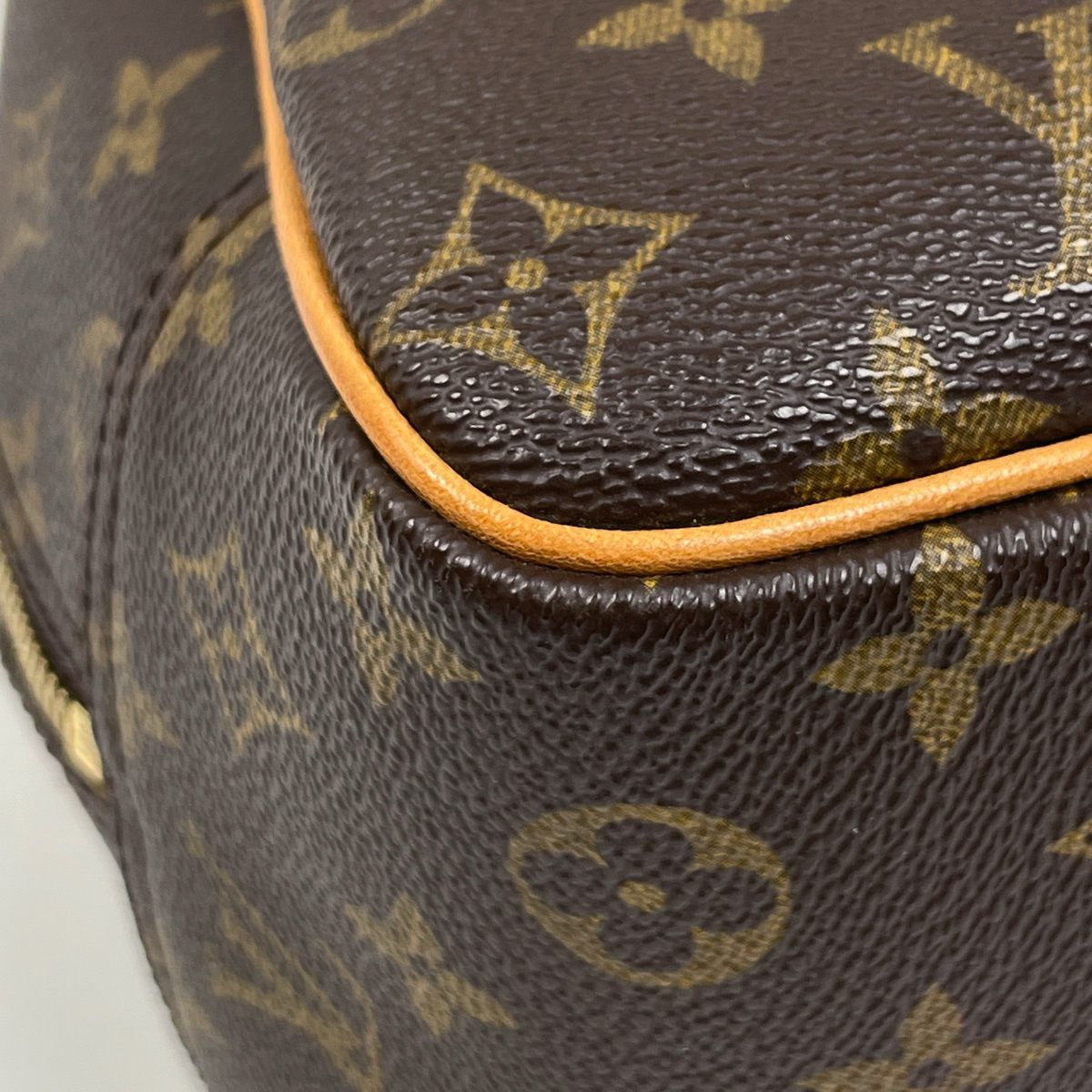 Louis Vuitton Deauville Handbag Monogram Brown — view 3