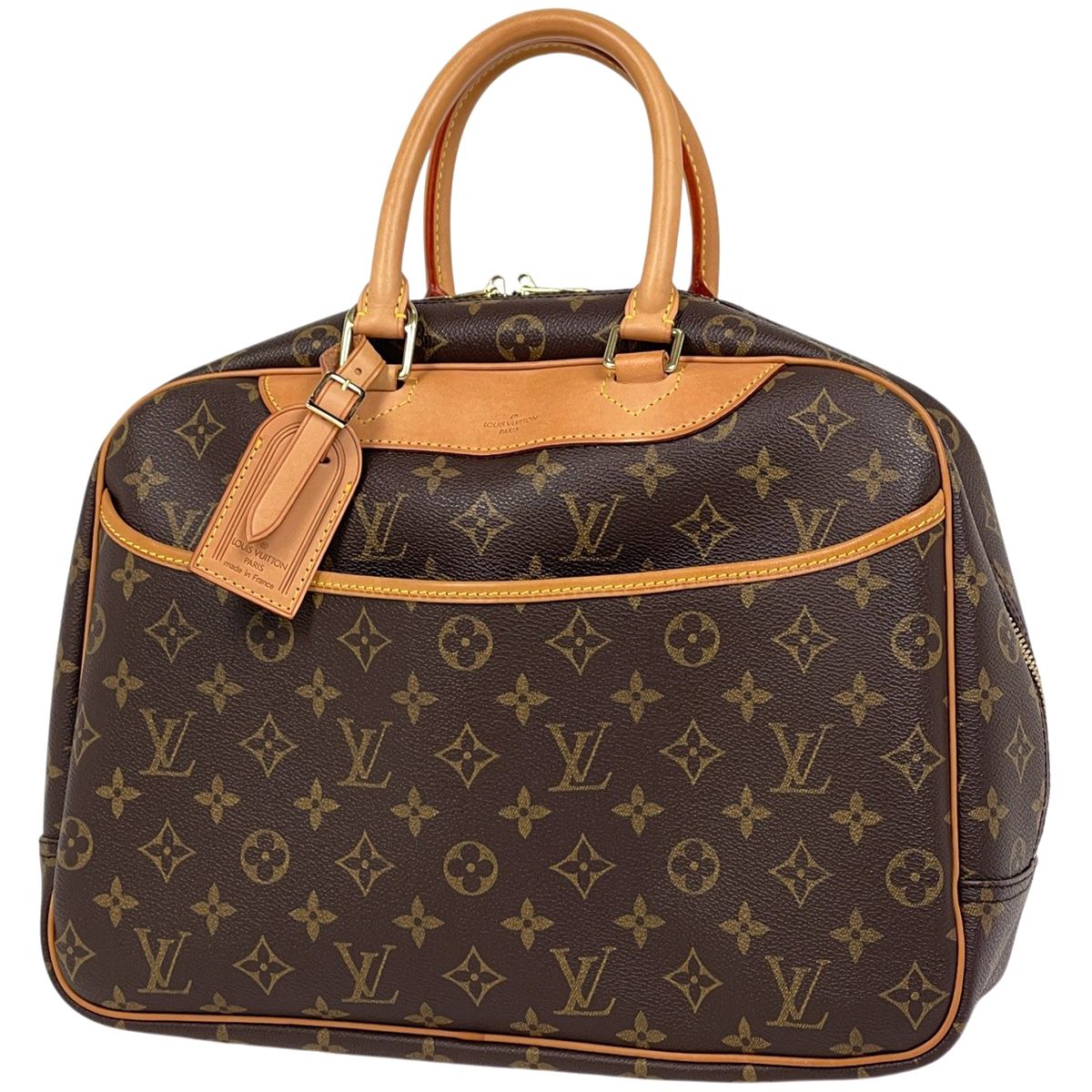 Louis Vuitton Deauville Handbag Monogram Brown