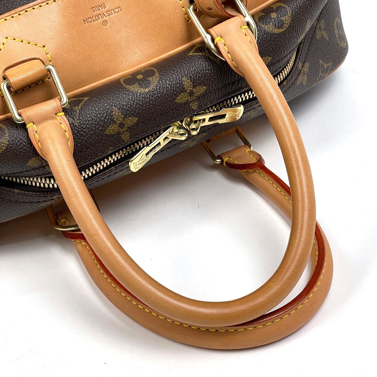 Louis Vuitton Deauville Handbag Monogram Brown — view 7