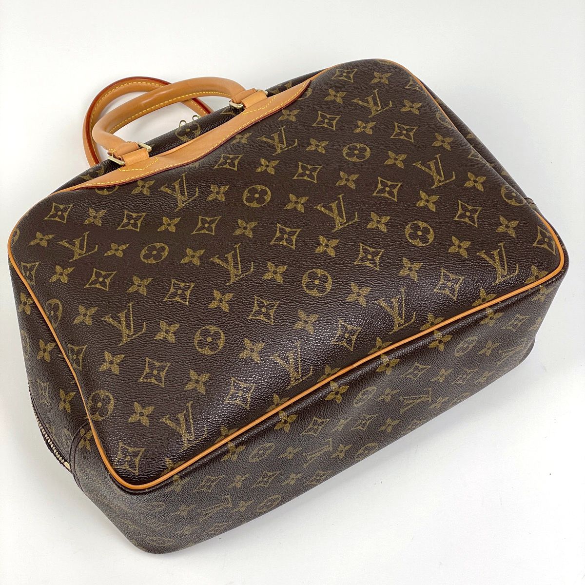 Louis Vuitton Deauville Handbag Monogram Brown — view 2
