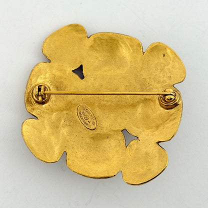 Chanel CC Logo Color Stone Brooch Gold Plated — view 2